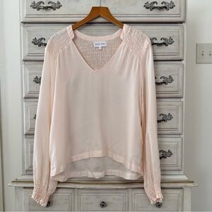 Bella Dahl Baby Pink Chambray Top